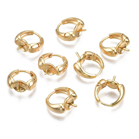 Brass Hoop Earring Findings KK-N233-139-1