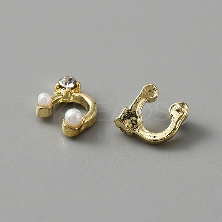Alloy Rhinestone Cabochons MRMJ-WH0077-043J-1