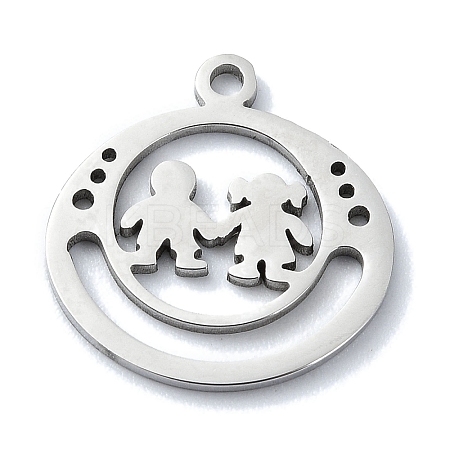 Non-Tarnish 304 Stainless Steel Pendants STAS-C097-36P-1