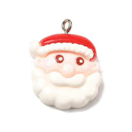 Christmas Opaque Resin Pendants FIND-I057-04P-11-1