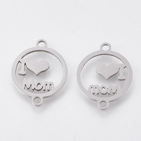 Mother's Day Tarnish Resistant 201 Stainless Steel Links connectors STAS-S106-01P-1