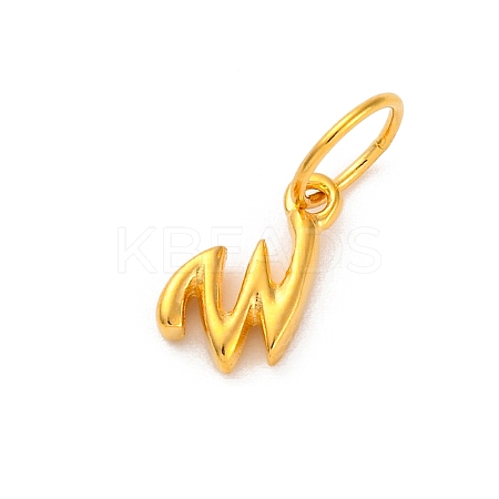 925 Sterling Silver Letter Charms with Jump Rings LS-STER-R008-01G-W-1