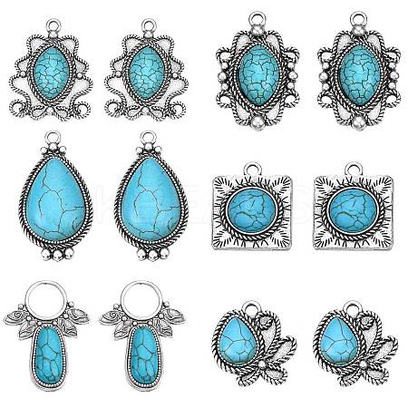 DIY Pendant Making Findings Kits DIY-SZ0008-15-1