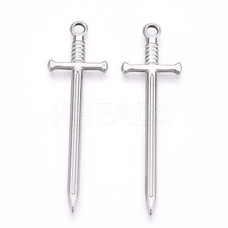 Non-Tarnish 304 Stainless Steel Pendants X-STAS-N098-135P-1