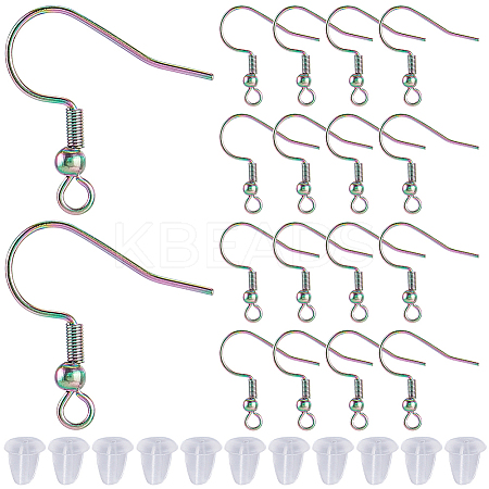80Pcs Ion Plating(IP) 304 Stainless Steel French Earring Hooks STAS-SP0001-81-1