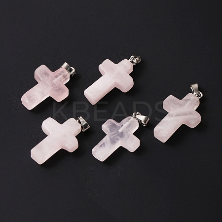 Natural Rose Quartz Pendants LS-PW-WG70752-03-1
