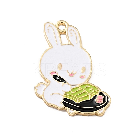 Cartoon Alloy Enamel Pendants ENAM-G207-01B-LG-1