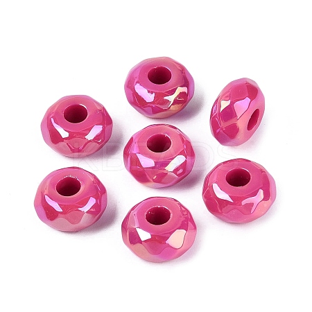 Opaque Acrylic European Beads OACR-E033-23I-1