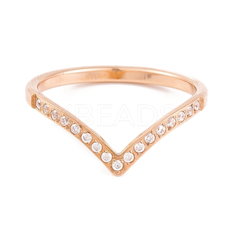 PVD Vacuum Plating 304 Stainless Steel Finger Ring for Women RJEW-C086-23-P-1