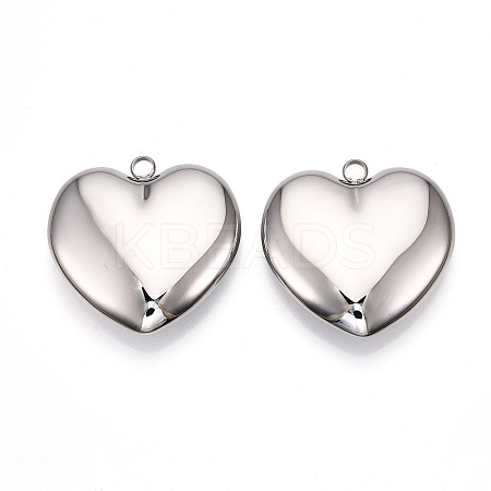 304 Stainless Steel Big Pendants STAS-T064-65P-1