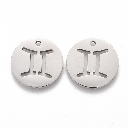 Tarnish Resistant 201 Stainless Steel Pendants STAS-Z001-B-06P-1