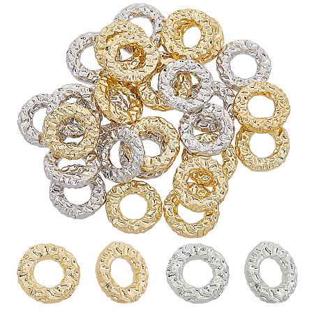 28Pcs 2 Colors Eco-friendly Rack Plating Alloy Linking Rings FIND-GL0001-66-1