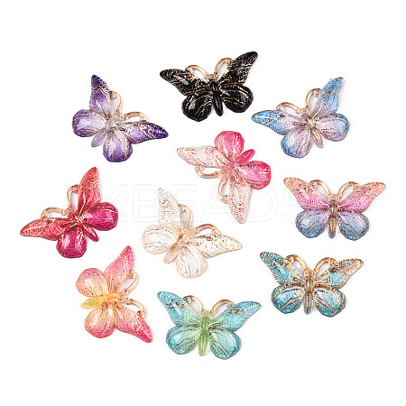 Printed Translucent Acrylic  Pendants OACR-T028-20-1