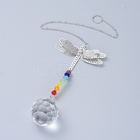 Crystals Chandelier Suncatchers Prisms Chakra Hanging Pendant LS-AJEW-I040-15P-1