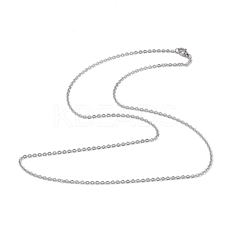 Non-Tarnish 304 Stainless Steel Cable Chain Necklace for Men Women LS-NJEW-K245-024D-1