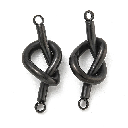304 Stainless Steel Knot Links Connector Charms STAS-K290-02EB-1
