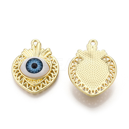 Rack Plating Alloy Enamel Pendants LS-PALLOY-T077-204-1