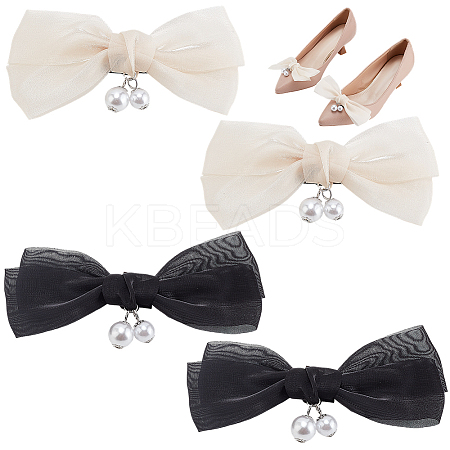 2 Pairs 2 Colors Alloy Shoe Buckle Clips FIND-GO0003-50-1