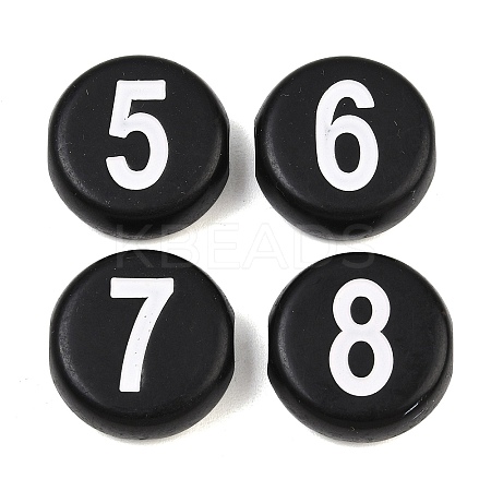 Opaque Acrylic European Beads AC-CBA1794-02-1