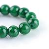 Natural Dyed Yellow Jade Gemstone Bead Strands G-R271-8mm-Y14-1