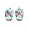 Alloy Enamel Pendants ENAM-TAC0001-29C-1