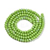 Electroplate Opaque Solid Color Glass Beads Strands EGLA-A044-P2mm-L30-3