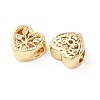 Brass Micro Pave Clear Cubic Zirconia European Beads KK-G551-02G-2