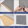 Self Adhesion Imitation Linen Wallpaper Peel AJEW-WH0270-16C-5
