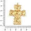 304 Stainless Steel Micro Pave Cubic Zirconia Pendants STAS-P421-02G-A-4