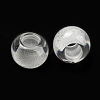 Transparent Resin European Beads RESI-D070-01-2
