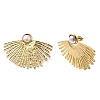 201 Stainless Steel ABS Plastic Pearl Stud Earrings EJEW-Z151-13G-08-4