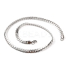 Non-Tarnish 304 Stainless Steel Twist Chain Necklaces for Women NJEW-G140-08A-P-1