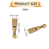12Pcs Alloy Cord Ends FIND-CA0009-70AB-2