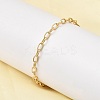 Brass Cable Chain Bracelet for Women BJEW-A065-10G-3