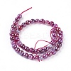 Natural Dyed & Heated Striped Agate/Banded Agate Beads Strands G-E537-01A-01-2