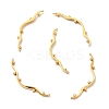 Rack Plating Brass Clear Cubic Zirconia Connector Charms KK-M230-21G-1