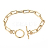 304 Stainless Steel Paperclip Chain Bracelets LS-STAS-P001-59G-1