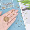 36Pcs 6 Style 201 Stainless Steel Bead Cap Pendant Bails STAS-DC0008-28-3