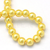 Baking Paint Pearlized Glass Pearl Round Bead Strands HY-Q003-10mm-67-4