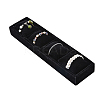 Rectangle 4 Grids Velvet Watch Display Case AJEW-WH0166-11A-1
