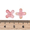 Metal Enlaced Acrylic Bead Caps OACR-G044-01F-3