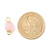Natural Agate Connector Charms PALLOY-JF01587-01-3