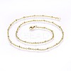 304 Stainless Steel Cable Chains Necklaces NJEW-P223-02G-1