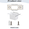 2 Sets 201 Stainless Steel Door Reinforcement Plate with Screws AJEW-LP0001-31P-2