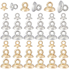 360Pcs 6 Style Plastic Bead Cap Pendant Bails & Cup Peg Bails KY-SC0001-96-1