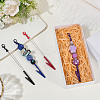 4Pcs 4 Colors Alloy Bracelet Tool Jewelry Helper Beadable Alligator Clip AJEW-SP0001-71B-3