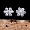 Snowflake Rainbow Iridescent Plating Acrylic Cabochons PACR-B003-04-3
