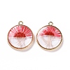 Transparent Clear Epoxy Resin Pendants LS-RESI-L036-08G-01-2