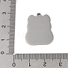 Non-Tarnish 201 Stainless Steel Pendants STAS-C095-29P-3