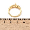 Brass Micro Pave Cubic Zirconia Finger Rings for Women RJEW-F182-02G-5